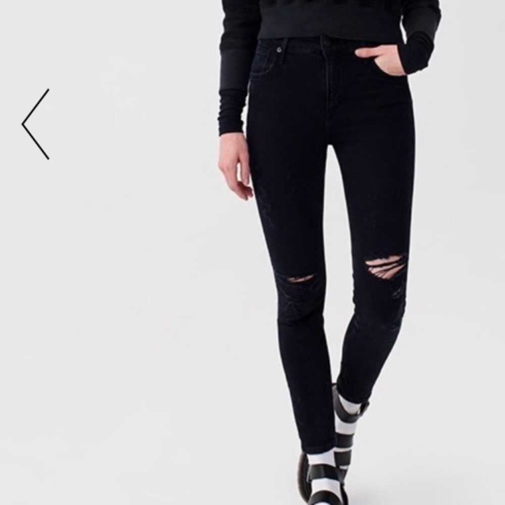 NWT AGOLDE Sophie Hi Rise Skinny Crop Jeans sz 28